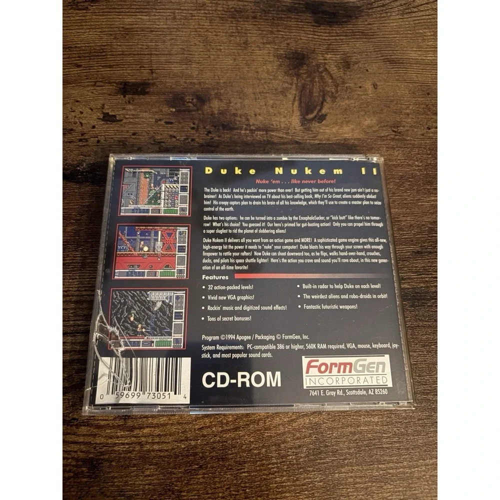 Duke Nukem II (DOS CD ROM, 1994, Full Version Complete) ~Vintage Shooter